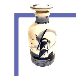 Vintage Dutch Hand-painted Cruet by Delft